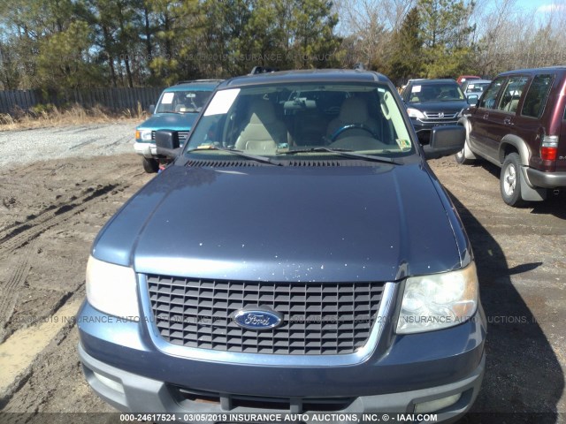 1FMPU16596LA60227 - 2006 FORD EXPEDITION XLT Dark Blue photo 6