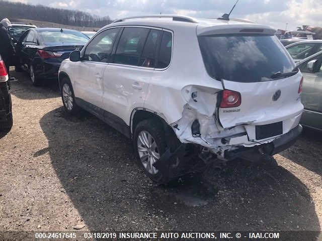 WVGBV75N69W500158 - 2009 VOLKSWAGEN TIGUAN SE/SEL WHITE photo 3