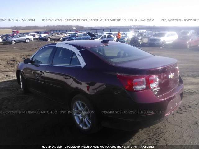 1G11C5SL6FF217356 - 2015 CHEVROLET MALIBU 1LT მუქწითელი ფოტო 3