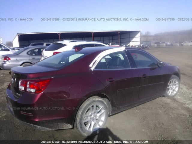 1G11C5SL6FF217356 - 2015 CHEVROLET MALIBU 1LT მუქწითელი ფოტო 4