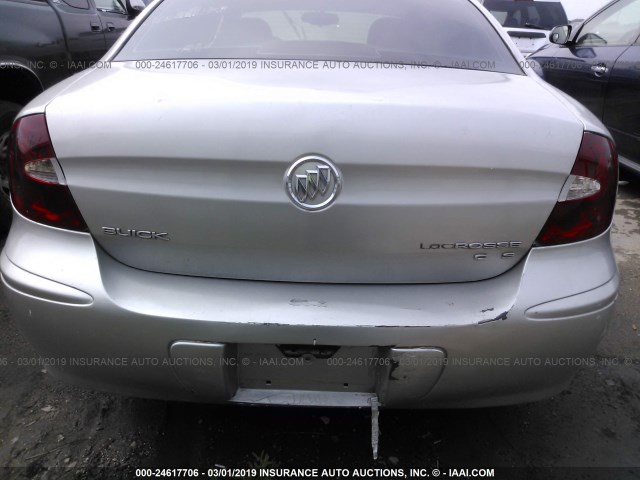 2G4WE587171118224 - 2007 BUICK LACROSSE CXS SILVER photo 6
