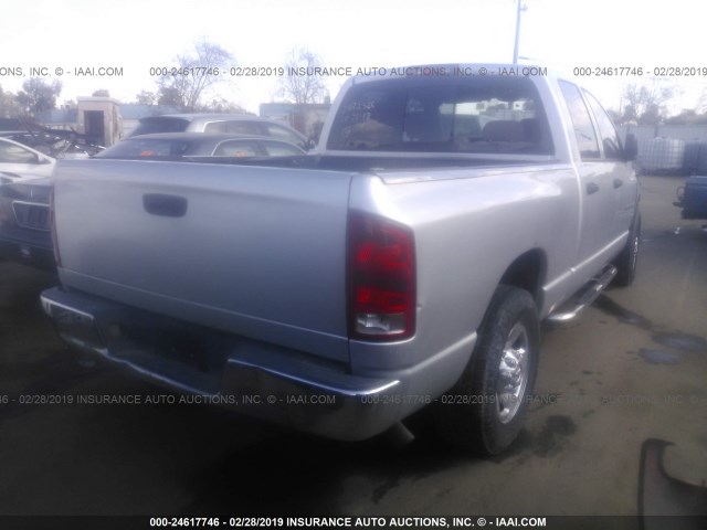 3D7KA28D24G109382 - 2004 DODGE RAM 2500 ST/SLT 银色 照片 4