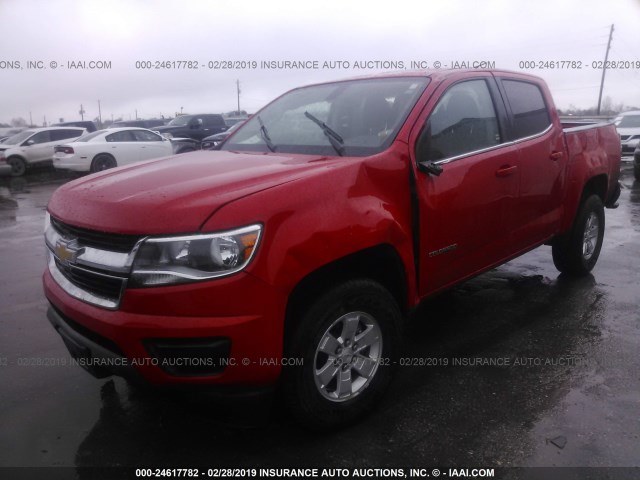 1GCGSBEN3H1310268 - 2017 CHEVROLET COLORADO RED photo 2