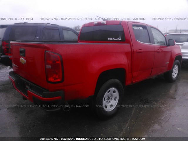 1GCGSBEN3H1310268 - 2017 CHEVROLET COLORADO RED photo 4