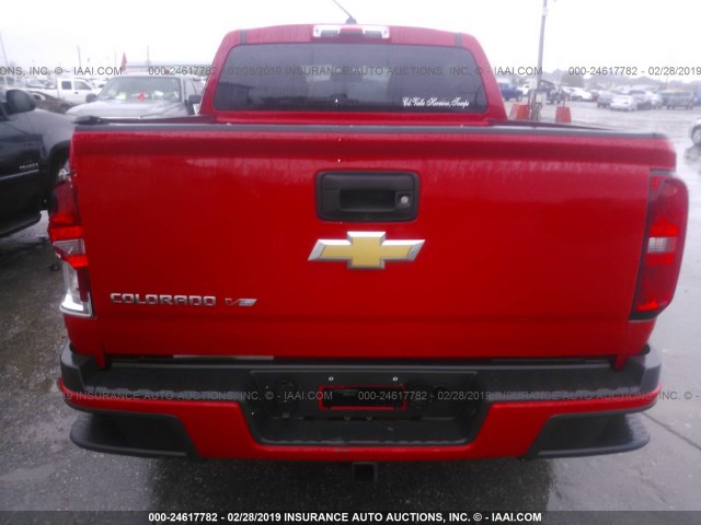 1GCGSBEN3H1310268 - 2017 CHEVROLET COLORADO RED photo 6