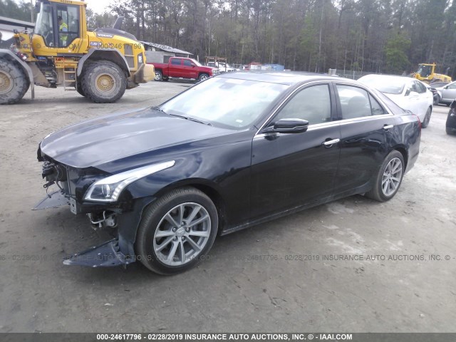 1G6AR5SS2K0101455 - 2019 CADILLAC CTS LUXURY BLACK photo 2