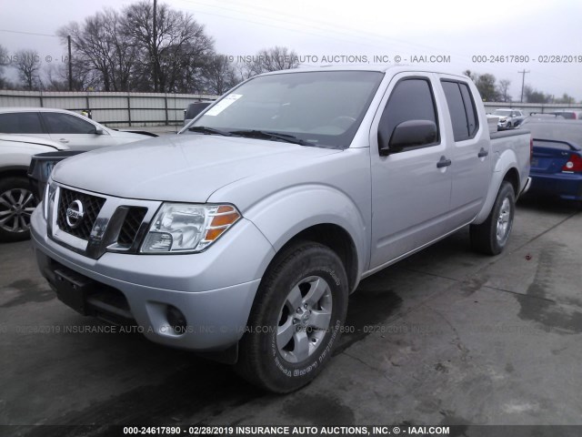 1N6AD0ERXCC478958 - 2012 NISSAN FRONTIER SILVER photo 2