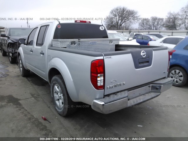 1N6AD0ERXCC478958 - 2012 NISSAN FRONTIER SILVER photo 3