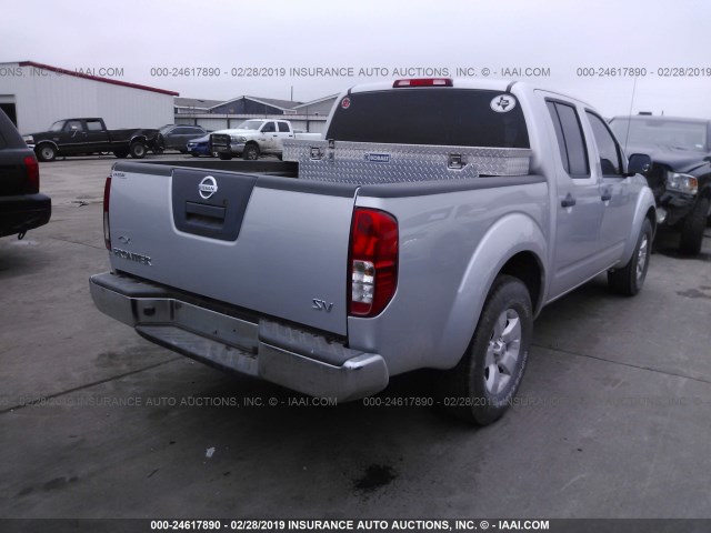 1N6AD0ERXCC478958 - 2012 NISSAN FRONTIER SILVER photo 4