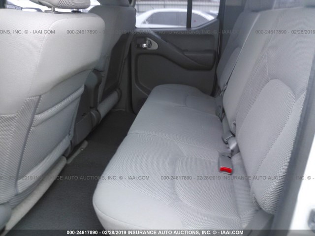 1N6AD0ERXCC478958 - 2012 NISSAN FRONTIER SILVER photo 8