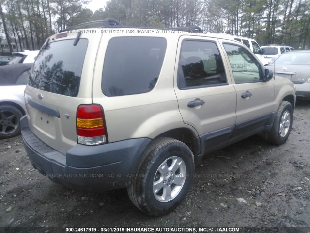 1FMYU93137KA50353 - 2007 FORD ESCAPE XLT BEIGE photo 4