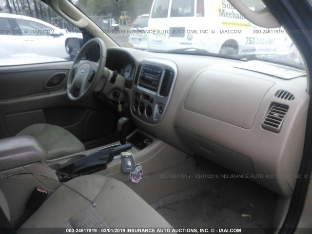 1FMYU93137KA50353 - 2007 FORD ESCAPE XLT BEIGE photo 5