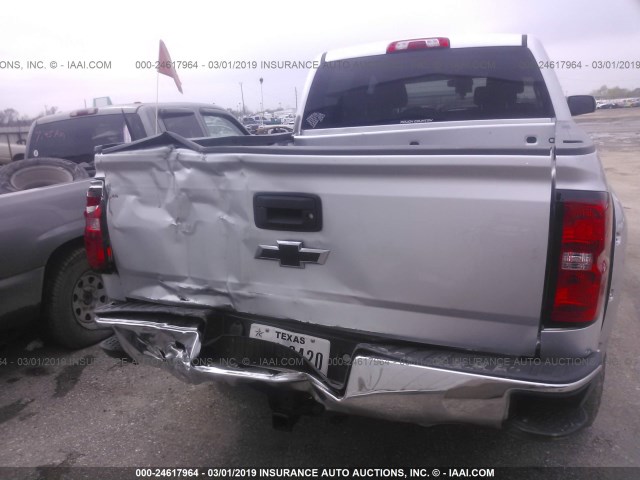 3GCUKREC4HG394368 - 2017 CHEVROLET SILVERADO K1500 LT SILVER photo 6