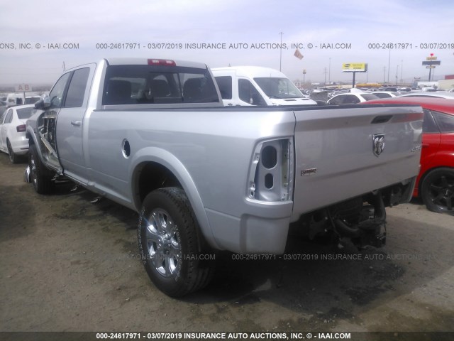 3C6UR5KL7JG328418 - 2018 RAM 2500 LARAMIE SILVER photo 3