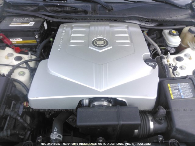 1G6DP577760173698 - 2006 CADILLAC CTS HI FEATURE V6 WHITE photo 10