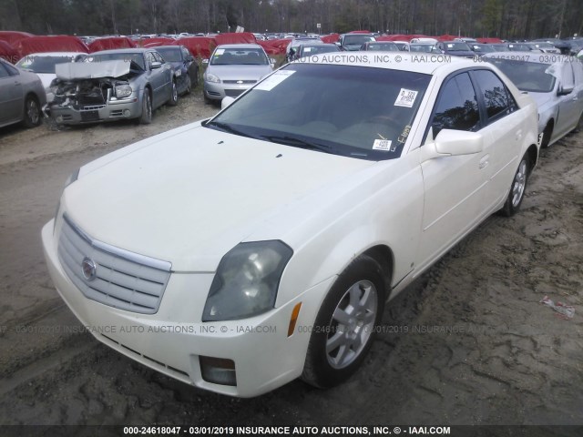 1G6DP577760173698 - 2006 CADILLAC CTS HI FEATURE V6 WHITE photo 2