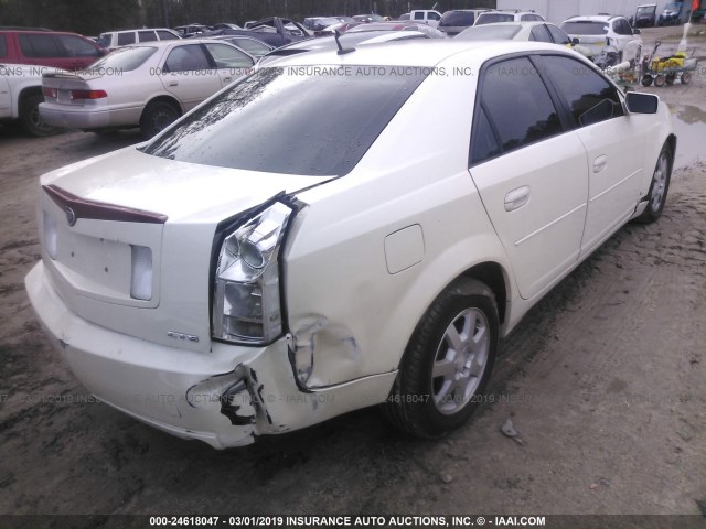 1G6DP577760173698 - 2006 CADILLAC CTS HI FEATURE V6 WHITE photo 4