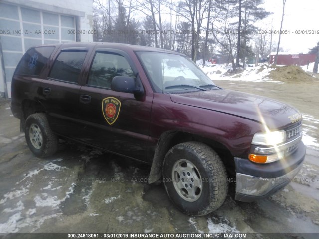 1GNEK13T36R157318 - 2006 CHEVROLET TAHOE RED photo 1