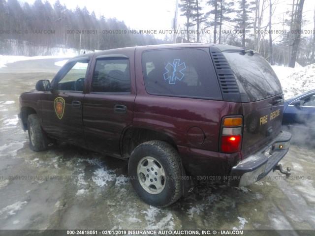 1GNEK13T36R157318 - 2006 CHEVROLET TAHOE RED photo 3