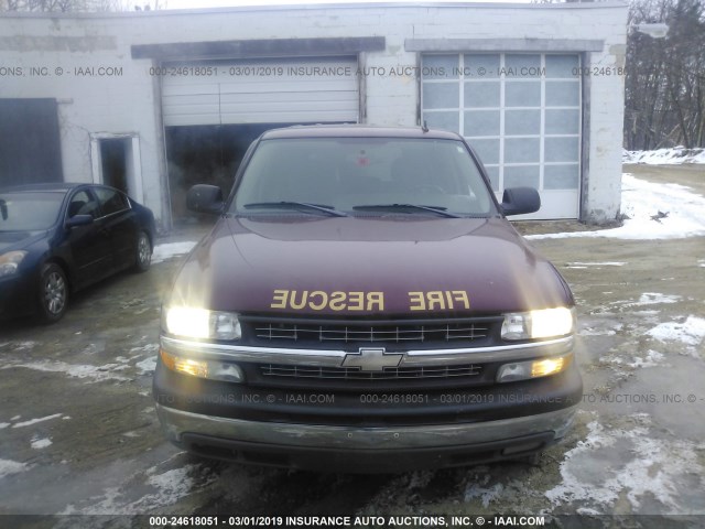 1GNEK13T36R157318 - 2006 CHEVROLET TAHOE RED photo 6