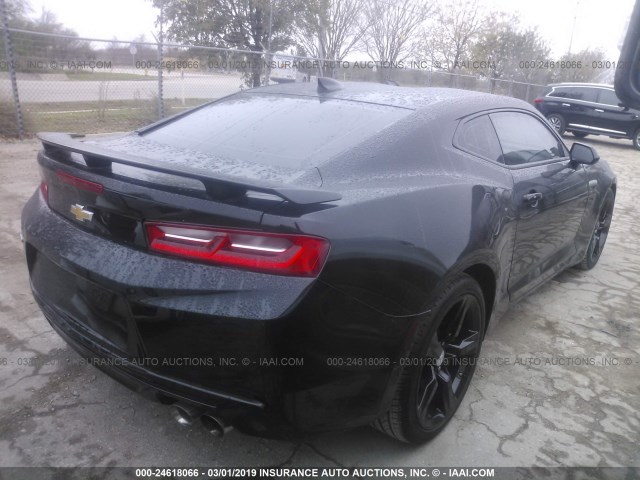 1G1FE1R75H0104120 - 2017 CHEVROLET CAMARO SS BLACK photo 4