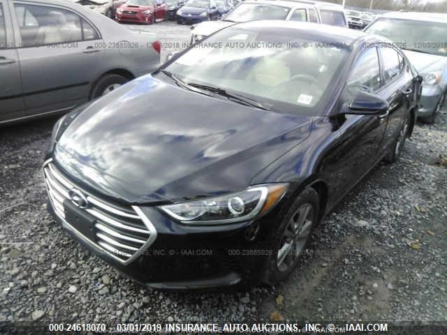 5NPD84LF8HH156674 - 2017 HYUNDAI ELANTRA SE/VALUE/LIMITED BLACK photo 2