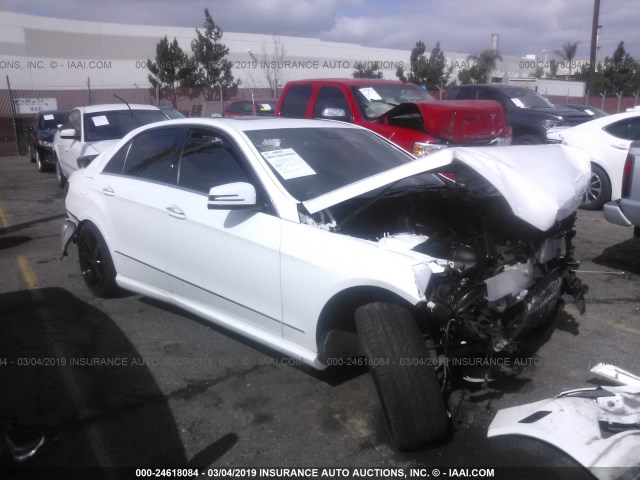 WDDHF5KB9DA726247 - 2013 MERCEDES-BENZ E 350 WHITE photo 1