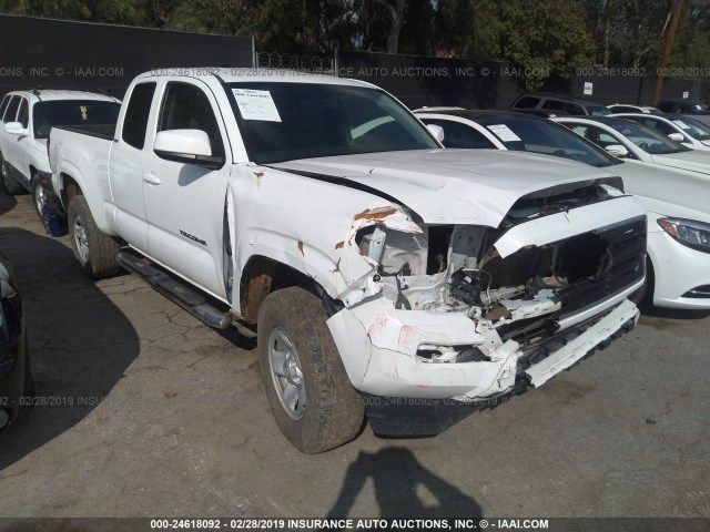 5TFSX5EN1GX046623 - 2016 TOYOTA TACOMA ACCESS CAB/SR/SR5 WHITE photo 1