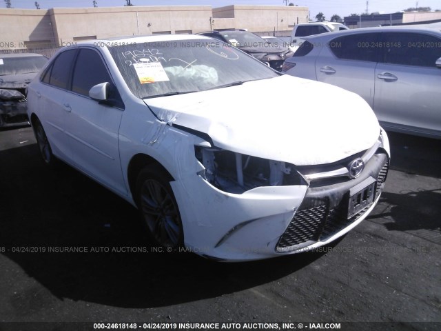 4T1BF1FK4GU134207 - 2016 TOYOTA CAMRY LE/XLE/SE/XSE WHITE photo 1