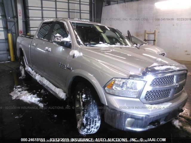 1C6RR7VT5ES438542 - 2014 RAM 1500 LARAMIE SILVER photo 1