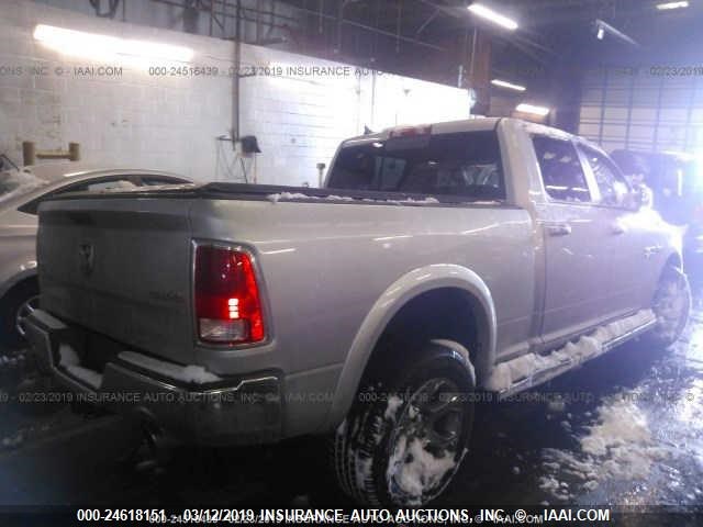 1C6RR7VT5ES438542 - 2014 RAM 1500 LARAMIE SILVER photo 4