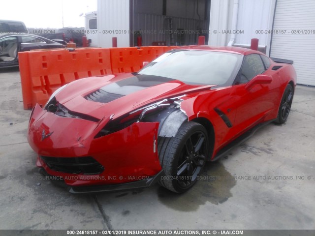 1G1YH2D73H5109493 - 2017 CHEVROLET CORVETTE STINGRAY/1LT/Z51 RED photo 6