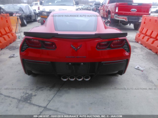 1G1YH2D73H5109493 - 2017 CHEVROLET CORVETTE STINGRAY/1LT/Z51 RED photo 8