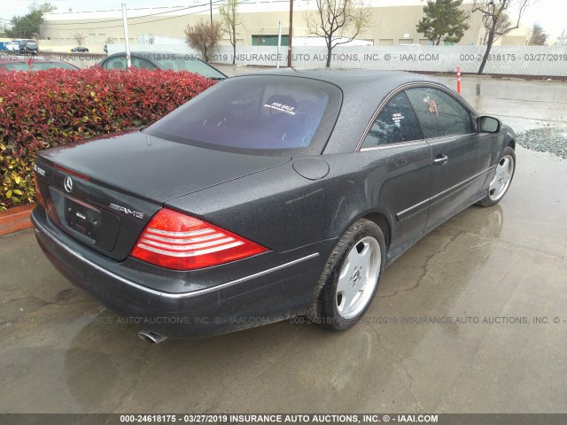 WDBPJ75J92A030390 - 2002 MERCEDES-BENZ CL 500 BLACK photo 3