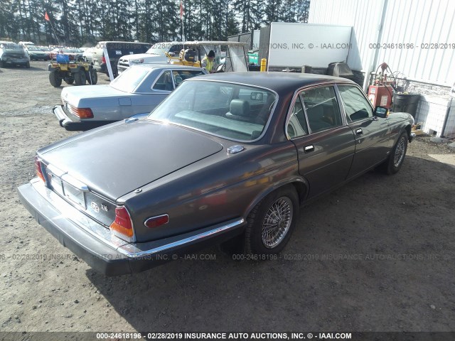 SAJAV1341GC434268 - 1986 JAGUAR XJ6 GRAY photo 4