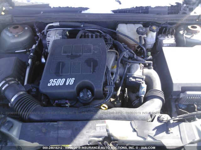 1G1ZT52835F324538 - 2005 CHEVROLET MALIBU LS GREEN photo 10