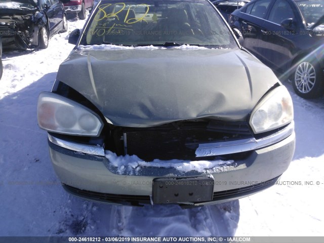 1G1ZT52835F324538 - 2005 CHEVROLET MALIBU LS GREEN photo 6
