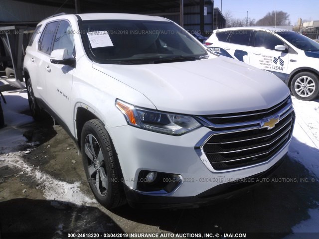 1GNERHKW0KJ149086 - 2019 CHEVROLET TRAVERSE WHITE photo 1