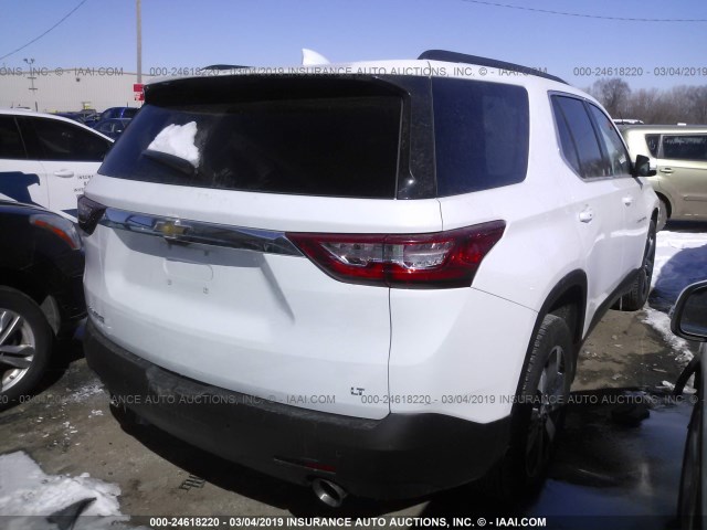 1GNERHKW0KJ149086 - 2019 CHEVROLET TRAVERSE WHITE photo 4