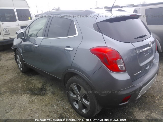 KL4CJBSBXEB532284 - 2014 BUICK ENCORE GRAY photo 3