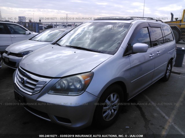 5FNRL3H68AB047899 - 2010 HONDA ODYSSEY EXL SILVER photo 2