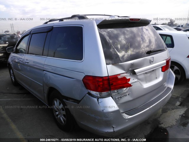 5FNRL3H68AB047899 - 2010 HONDA ODYSSEY EXL SILVER photo 3