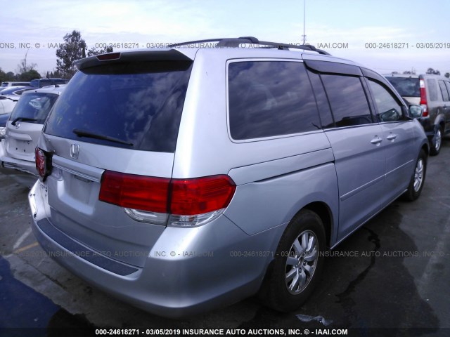 5FNRL3H68AB047899 - 2010 HONDA ODYSSEY EXL SILVER photo 4