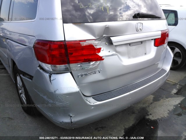 5FNRL3H68AB047899 - 2010 HONDA ODYSSEY EXL SILVER photo 6