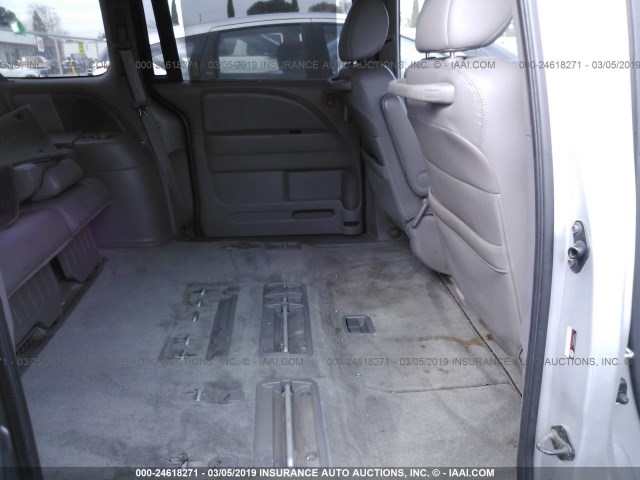 5FNRL3H68AB047899 - 2010 HONDA ODYSSEY EXL SILVER photo 8