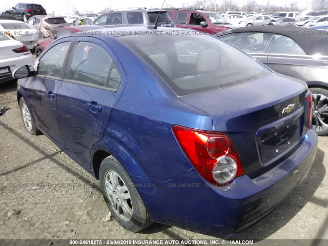 1G1JA5SH4C4231863 - 2012 CHEVROLET SONIC LS 蓝色 照片 3