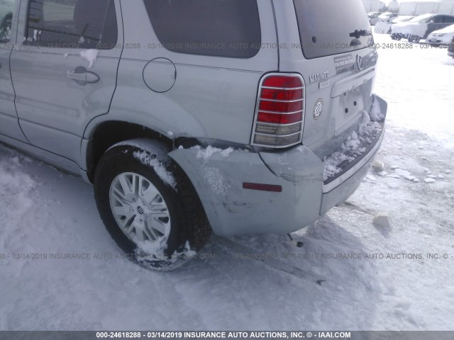 4M2YU57165DJ33410 - 2005 MERCURY MARINER GRAY photo 6