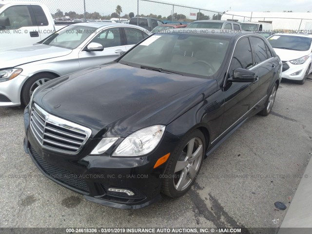 WDDHF5GB5BA514841 - 2011 MERCEDES-BENZ E 350 BLACK photo 2