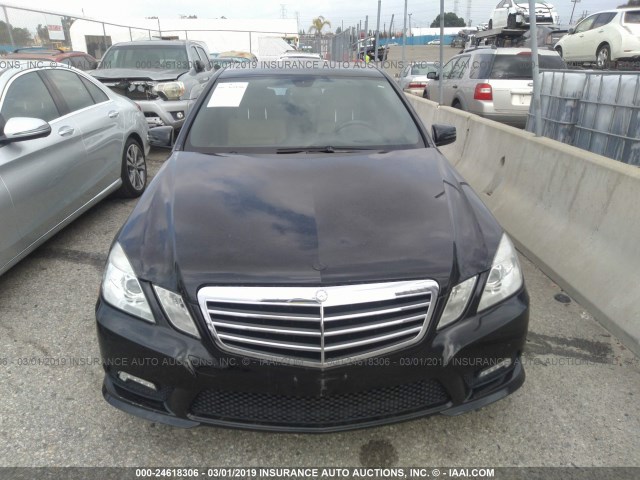 WDDHF5GB5BA514841 - 2011 MERCEDES-BENZ E 350 BLACK photo 6