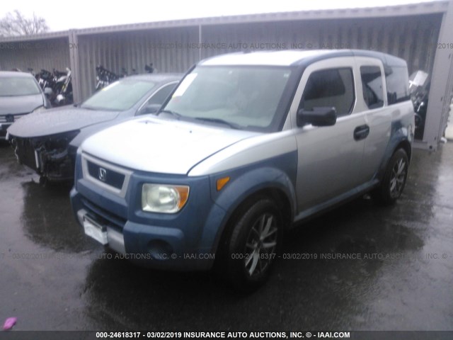 5J6YH17386L000380 - 2006 HONDA ELEMENT LX SILVER photo 2